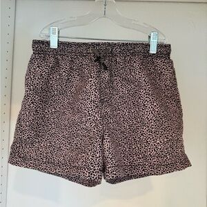 Zara Kids Pink Leopard Swim Trunks